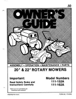 MTD 111-152A Owner'S Manual предпросмотр