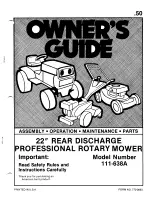 Preview for 1 page of MTD 111-638A Owner'S Manual