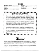 Предварительный просмотр 2 страницы MTD 113-011A Owner'S Manual