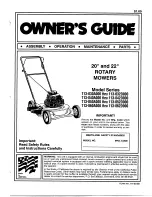 MTD 113-030A000 Series Owner'S Manual preview