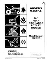 MTD 113-330A Owner'S Manual предпросмотр