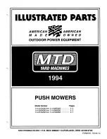 Предварительный просмотр 1 страницы MTD 114-410A000 thru 114-428G000 Illustrate Parts List