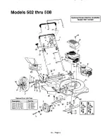 Предварительный просмотр 4 страницы MTD 114-410A000 thru 114-428G000 Illustrate Parts List