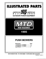 Предварительный просмотр 1 страницы MTD 115-504A000 thru 115-508R000 Illustrate Parts List