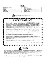 Предварительный просмотр 2 страницы MTD 116-020-000 Owner'S Manual