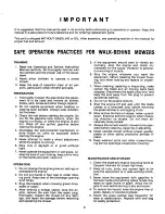 Предварительный просмотр 2 страницы MTD 116-062A Owner'S Operating Service Instruction Manual