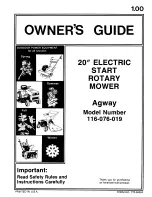 MTD 116-076-019 Owner'S Manual предпросмотр