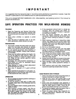 Preview for 2 page of MTD 116-112A Owner'S Operating Service Instruction Manual