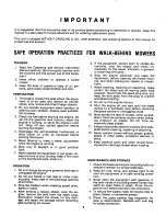 Предварительный просмотр 2 страницы MTD 116-142A Owner'S Operating Service Instruction Manual