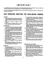 Предварительный просмотр 2 страницы MTD 116-240A Owner'S Operating Service Instruction Manual