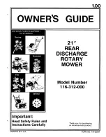 MTD 116-312-000 Owner'S Manual предпросмотр