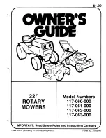 Preview for 1 page of MTD 117-060-000 Owner'S Manual