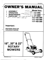 MTD 117-142-300 Owner'S Manual предпросмотр