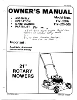 MTD 117-620-300 Owner'S Manual предпросмотр