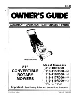 MTD 119-109R000 Owner'S Manual предпросмотр