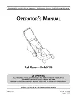 Предварительный просмотр 1 страницы MTD 11A-41M9001 Operator'S Manual