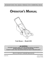 Предварительный просмотр 1 страницы MTD 11A-41MB006 Operator'S Manual