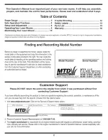 Preview for 2 page of MTD 11A-429R729 Operator'S Manual