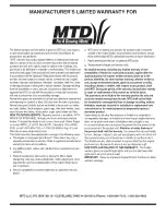 Preview for 16 page of MTD 11A-429R729 Operator'S Manual