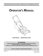 Preview for 1 page of MTD 11A-436Q095 Operator'S Manual