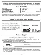 Предварительный просмотр 2 страницы MTD 11A-439Q755 Operator'S Manual