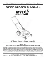 MTD 11A-503A800 Operator'S Manual предпросмотр