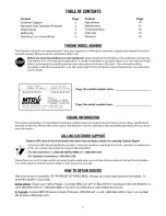 Preview for 2 page of MTD 11A-503F800 Operator'S Manual