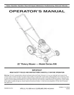 Предварительный просмотр 1 страницы MTD 11A-508H731 Operator'S Manual