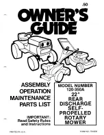 Предварительный просмотр 1 страницы MTD 120-350A Owner'S Manual