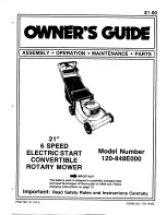 MTD 120-848E000 Owner'S Manual preview