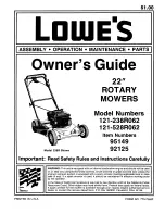 MTD 121-238R062 Owner'S Manual preview