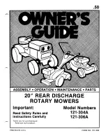 Предварительный просмотр 1 страницы MTD 121-304A Owner'S Manual