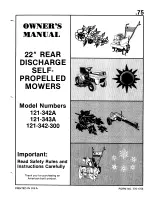 MTD 121-342-300 Owner'S Manual preview