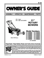 MTD 121-460R000 Owner'S Manual preview