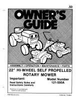 Preview for 1 page of MTD 121-550A Owner'S Manual