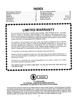 Preview for 2 page of MTD 121-550A Owner'S Manual