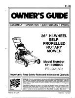 MTD 121-560B000 Owner'S Manual предпросмотр