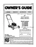 Предварительный просмотр 1 страницы MTD 122-232R000 Owner'S Manual