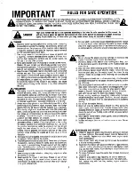 Предварительный просмотр 2 страницы MTD 122-232R000 Owner'S Manual