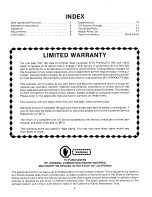 Preview for 2 page of MTD 122-270A Owner'S Manual