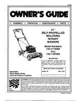 MTD 123-117A000 Owner'S Manual preview