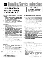 MTD 123-690 Operating/Service Instructions Manual preview