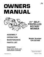 MTD 124-232-000 Owner'S Manual preview