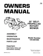 MTD 124-284-000 Owner'S Manual preview