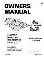 MTD 124-362-000 Owner'S Manual preview