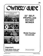 Preview for 1 page of MTD 125-224-000 Owner'S Manual