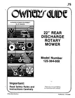 MTD 125-364-000 Owner'S Manual preview