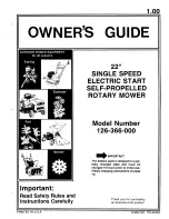 MTD 126-366-000 Owner'S Manual preview