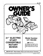 Предварительный просмотр 1 страницы MTD 127-196-000 Owner'S Manual