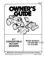 Предварительный просмотр 1 страницы MTD 127-204-000 Owner'S Manual